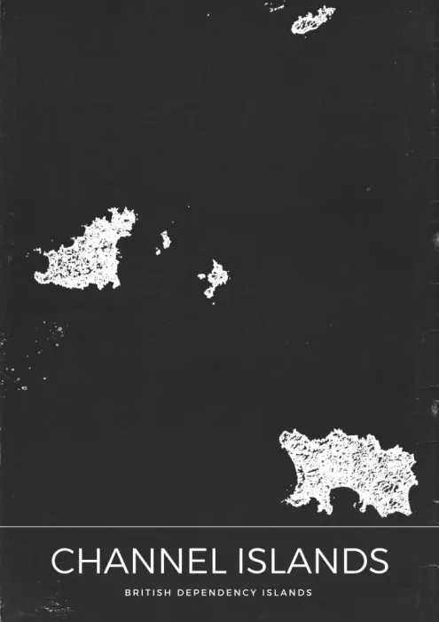 Nicholas: Vintage mapa Normanských ostrovů