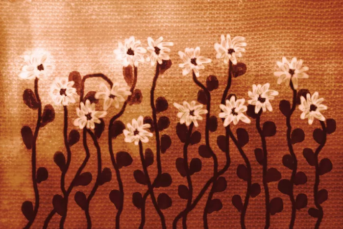 Sillen, Christina: Playful Meadow in Burnt Sienna