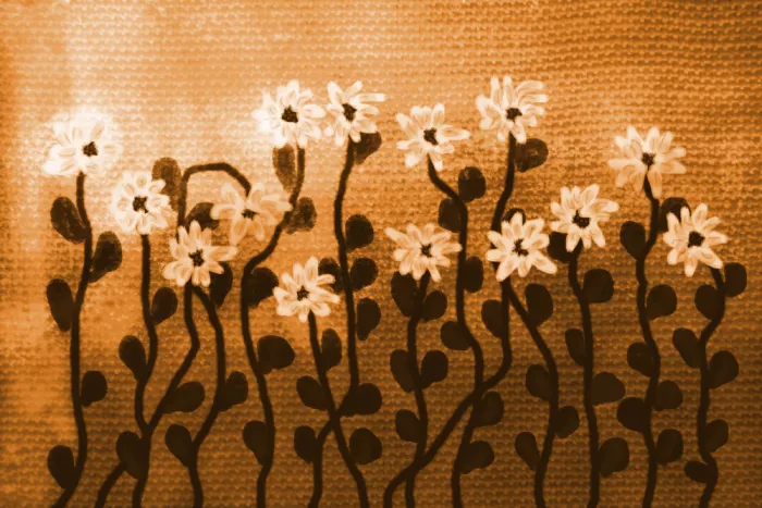 Sillen, Christina: Playful Meadow in Golden Ochre