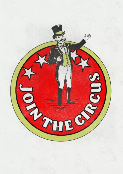 Nicholas: Rejoignez le cirque - Publicité vintage