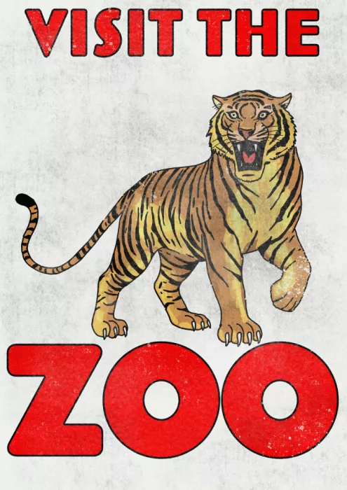 Nicholas: Vintage Visite au Zoo Tigre