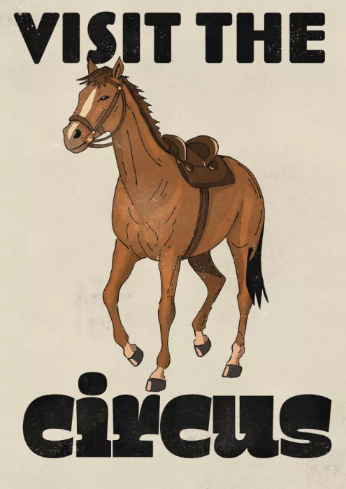 Nicholas: Vintage Visite au cirque avec cheval