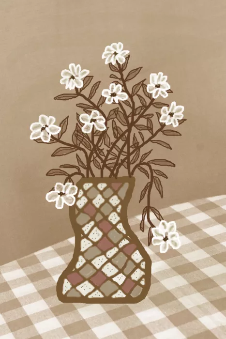 Sillen, Christina: Checkered Charm - Toasted Almond