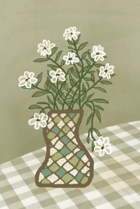 Sillen, Christina: Checkered Charm - Dried Sage