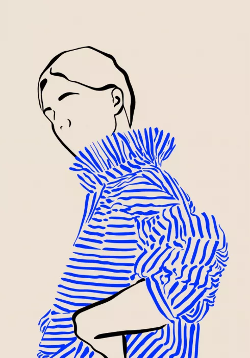Eirini, | Greywork.Studio: Greywork.Studio | Kallirroe en bleu
