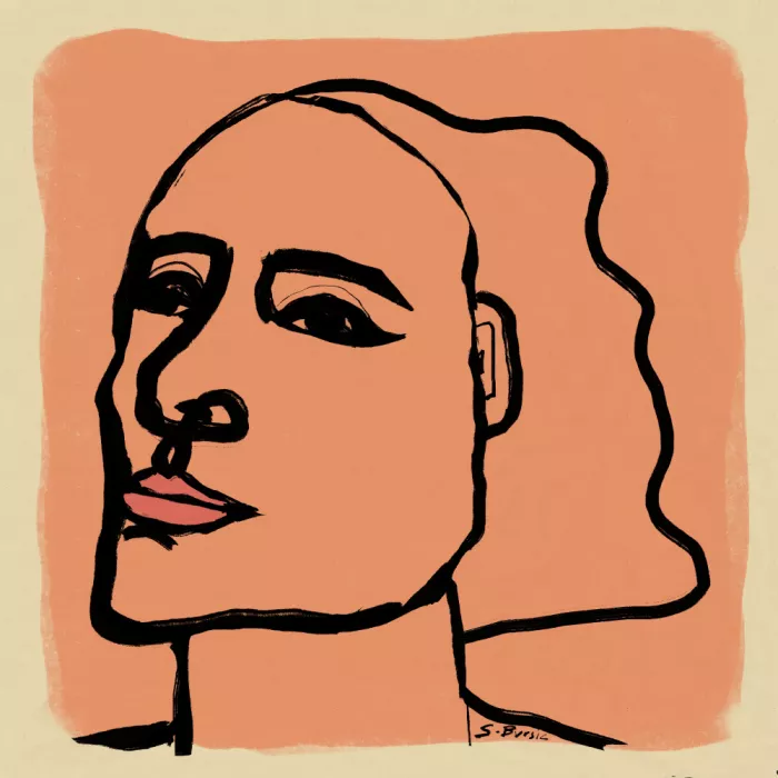 Bursic, Sharyn: Retrato rostro dibujo de líneas