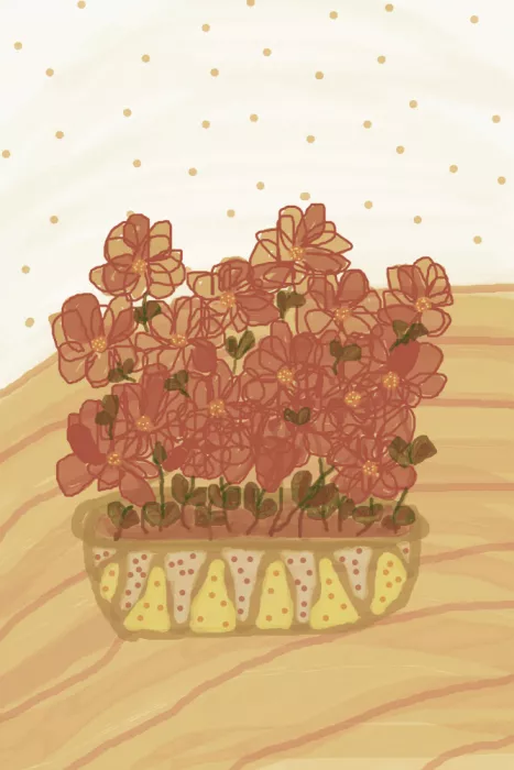 Sillen, Christina: Bohemian Flowerpot "Sunset Flora Basket"