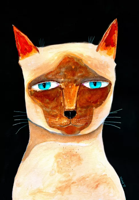 Bursic, Sharyn: Chat siamois observant - amoureux des chats