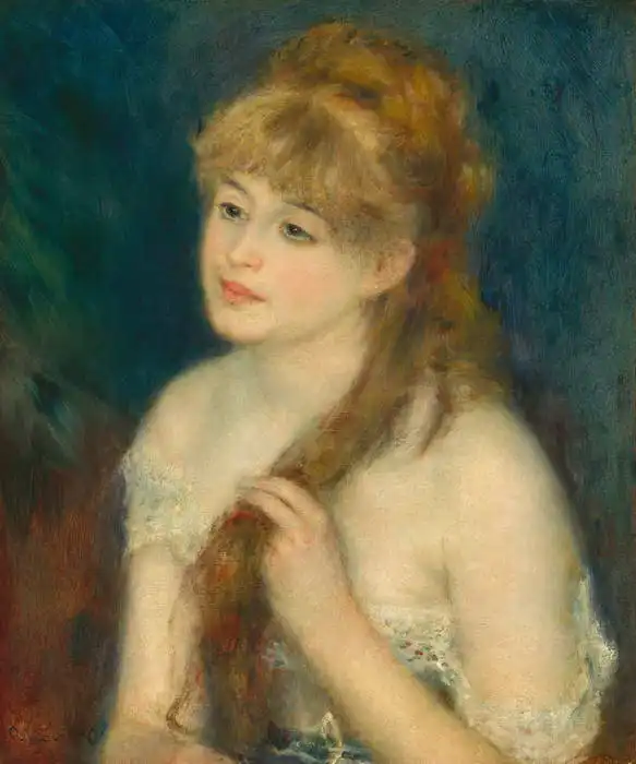 Renoir, Auguste: Young woman combinig her hair