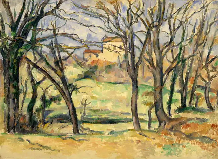 Cézanne, Paul: Trees and houses ...