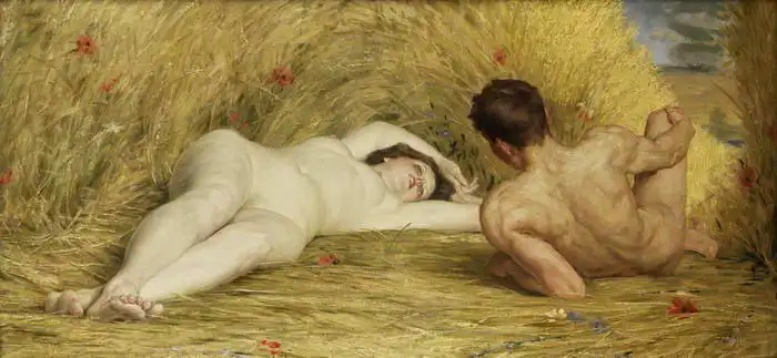 Levêque, Auguste: Spring idyll