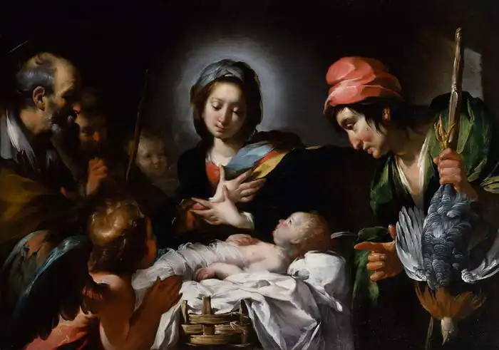 Strozzi, Bernardo: Adoration of the shepherds