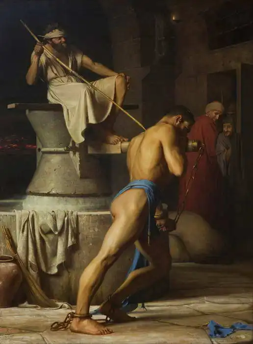 Bloch, Carl: Samson and the Philistines