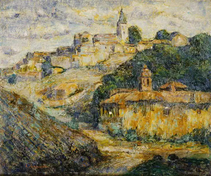 Lawson, Ernest: Sunset in Spain