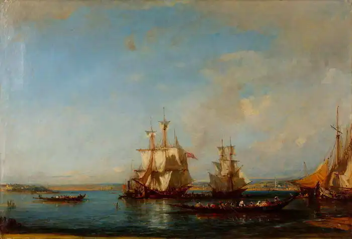 Ziem, Félix: Voiliers sur le Bosphore