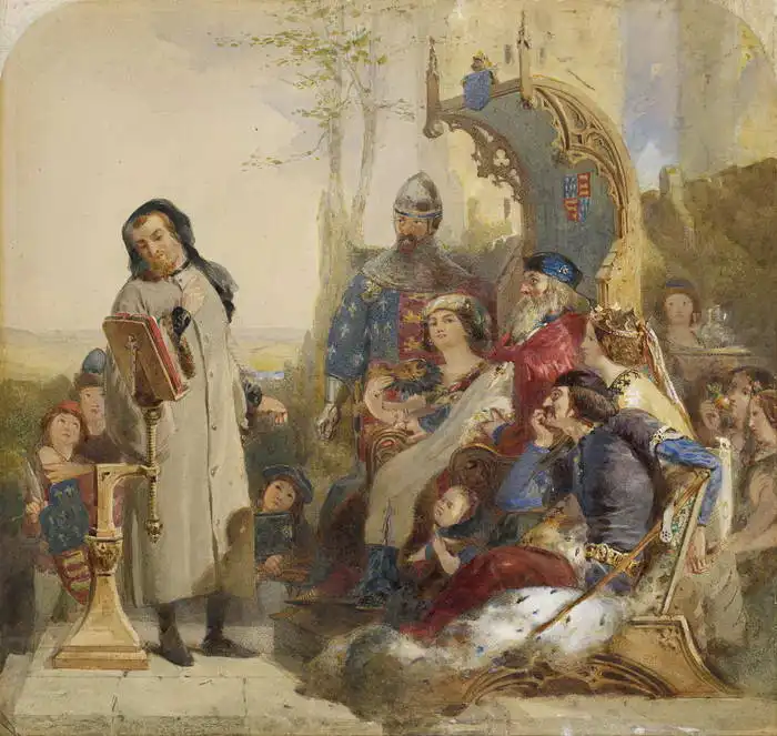 Brown, Ford Madox: Chaucer at the Court of Edward III.