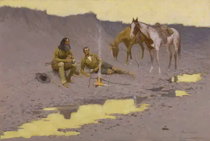 Remington, Frederic S.: New Year Cimarron