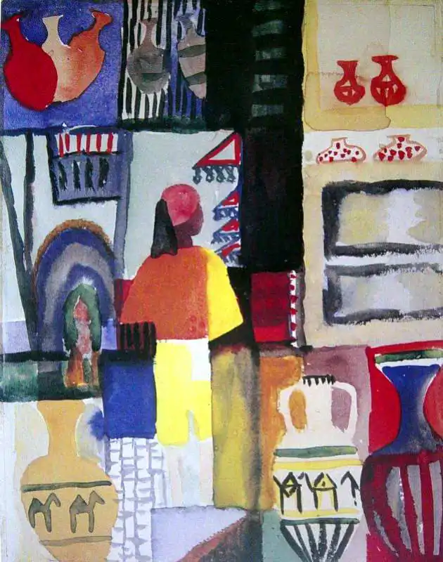 Macke, August: Obchodník se džbány