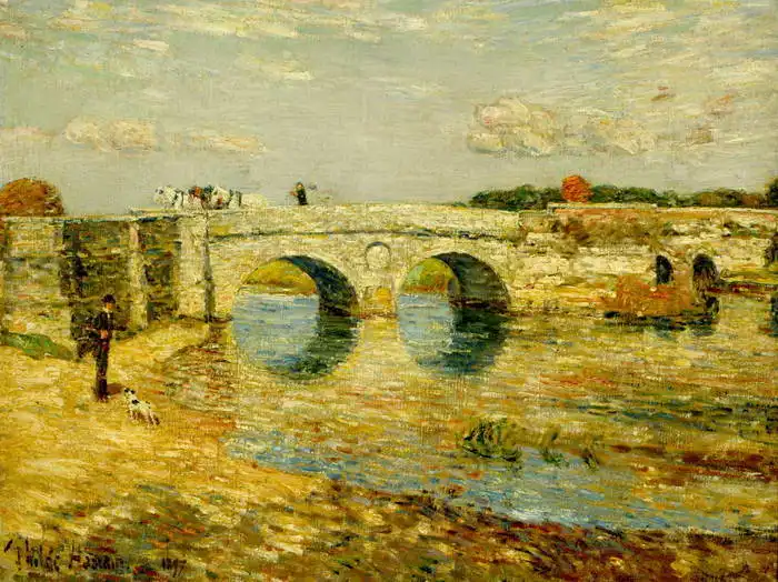 Hassam, Childe: Bridge over the River Stour