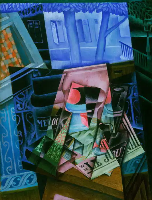 Gris, Juan: Zátiší s otevřeným oknem