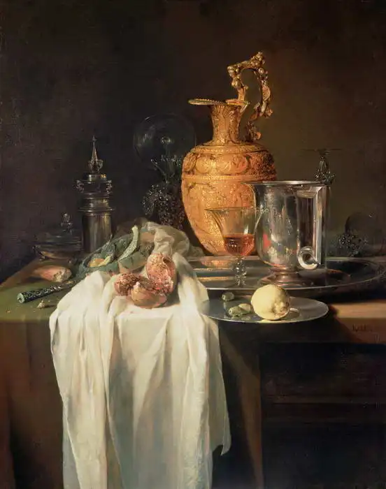 Kalf, Willem: Still Life with pomegranates