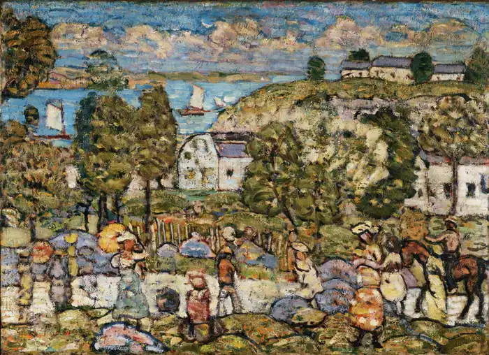 Prendergast, Maurice Brazil: Landscape near Nahant