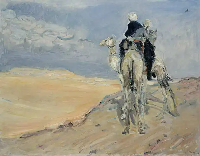 Slevogt, Max: Sandstorm in the Libyan desert