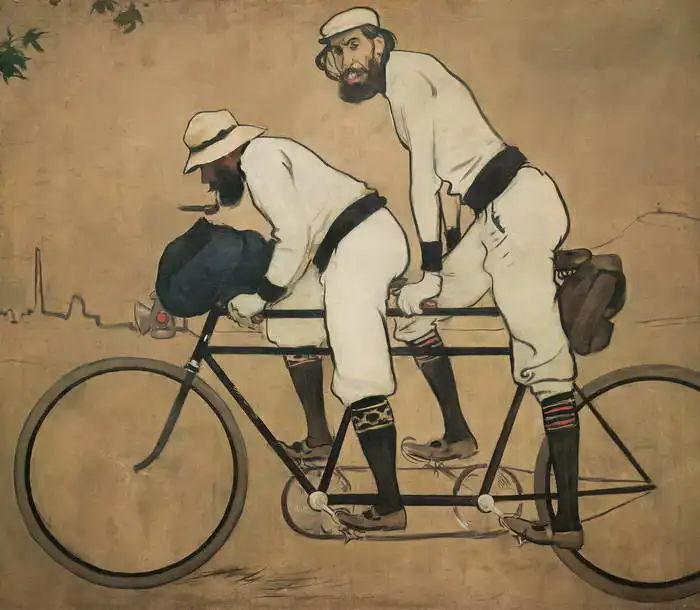 Casas, Ramon: Ramon Casas and Pere Romeu on a Tandem