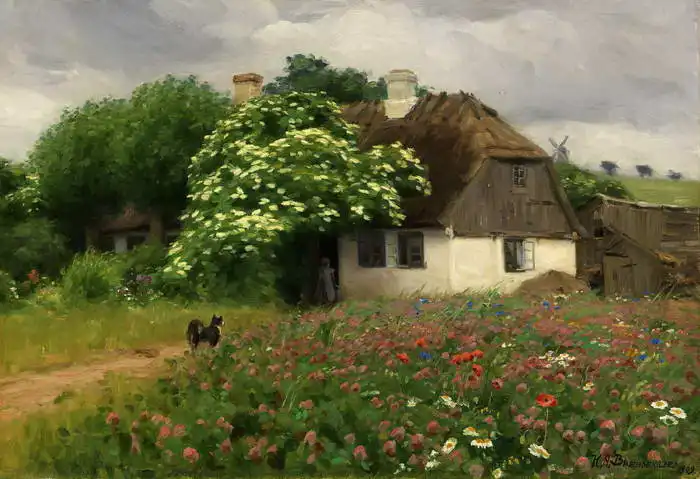 Brendekilde, Hans Andersen: Country house with meadow