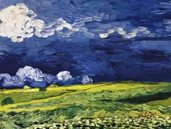 Gogh, Vincent van: Pole pod oblačnou oblohou