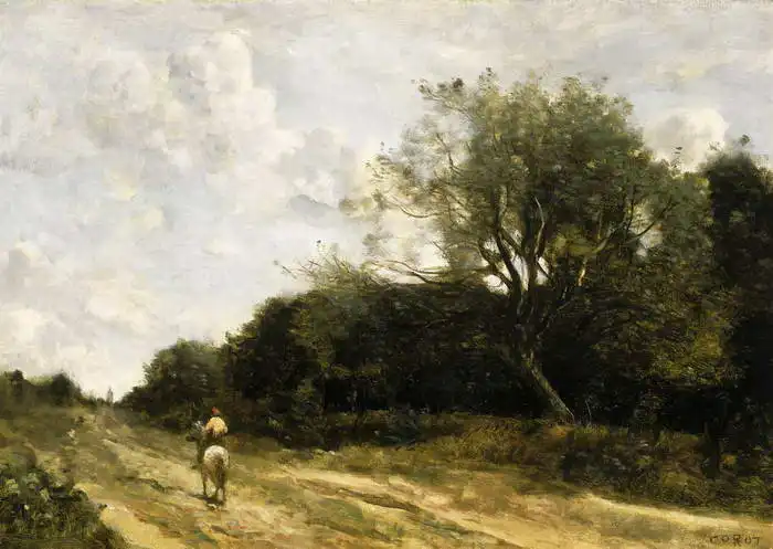 Corot, J. B. Camille: The rider on the road
