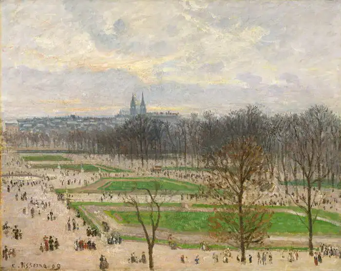 Pissarro, Camille: Jardín de las Tullerías en una tarde de invierno
