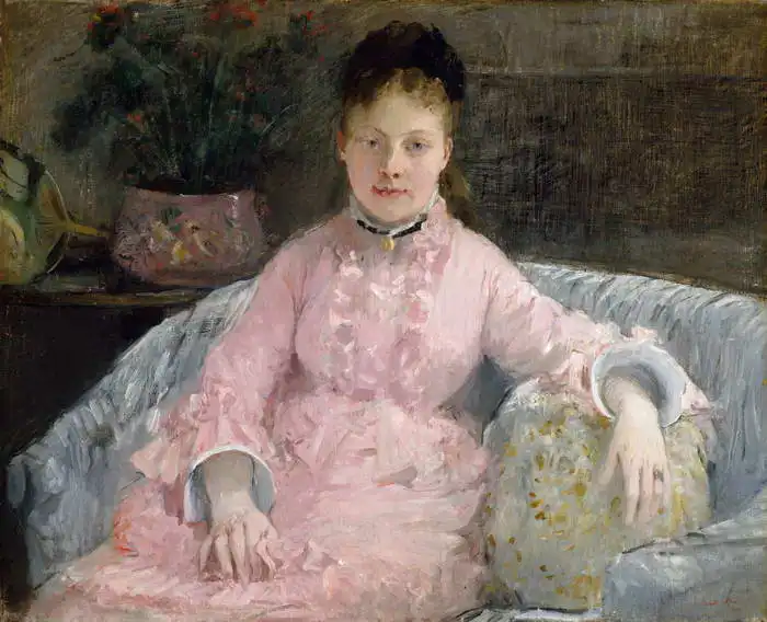 Morisot, Berthe: Pink dress