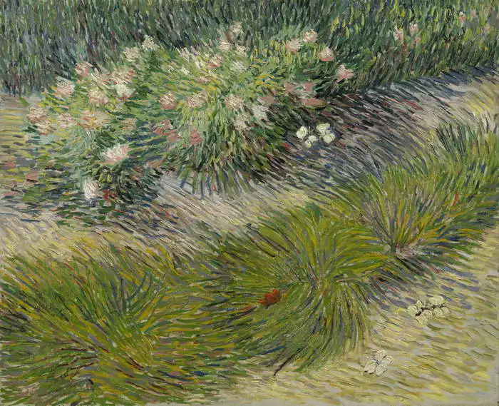 Gogh, Vincent van: Grass and butterflies