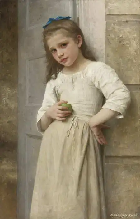 Bouguereau, Adolphe: La piccola Yvonne vicino alla porta