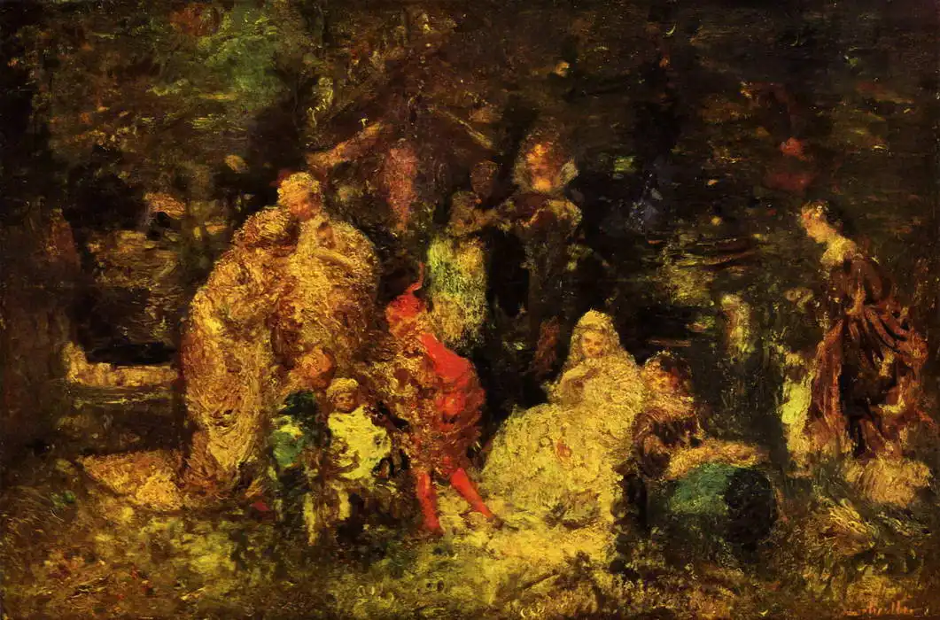 Monticelli, Adolphe: Under trees