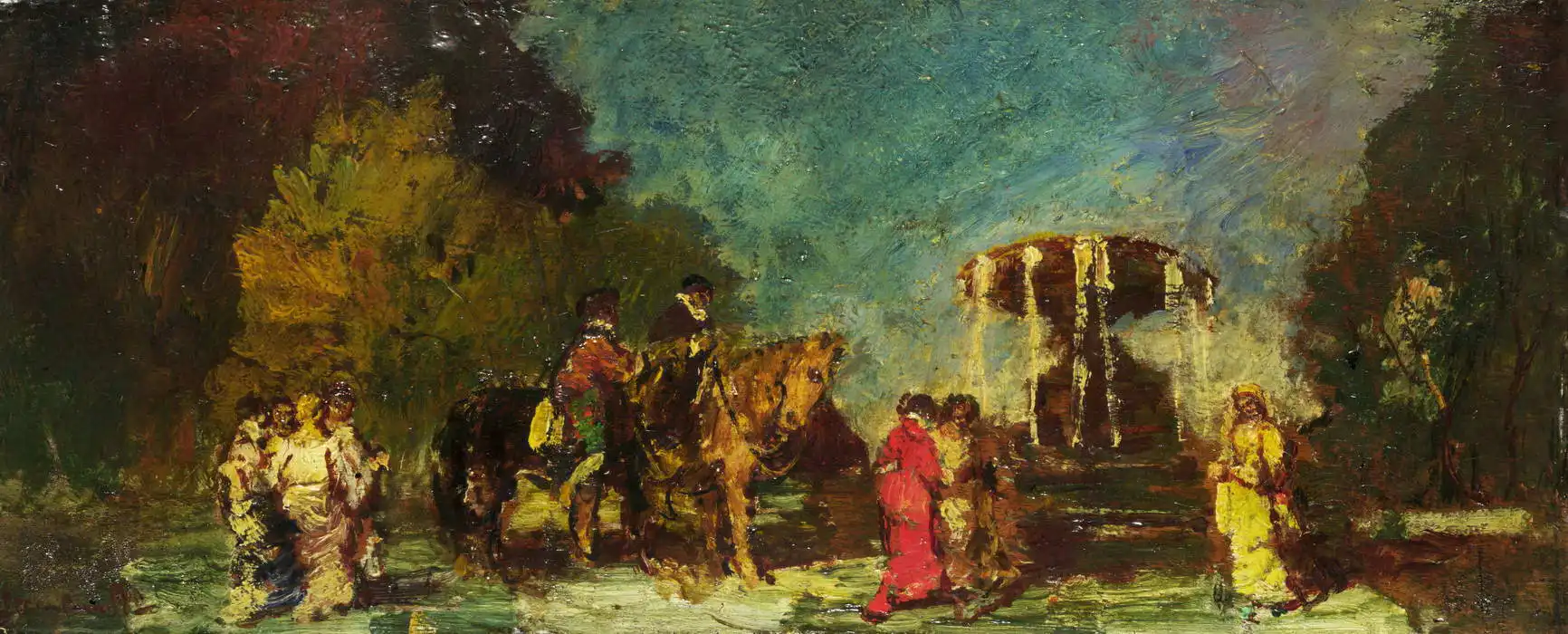Monticelli, Adolphe: Park fountain