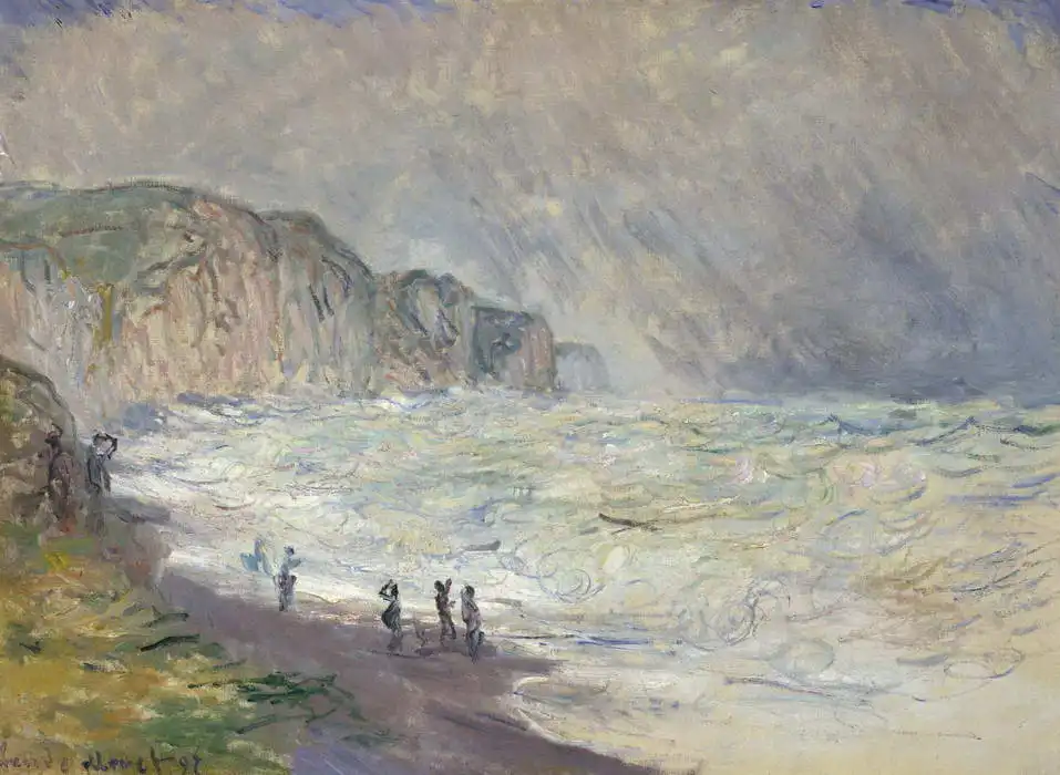 Monet, Claude: Rough Sea at Pourville