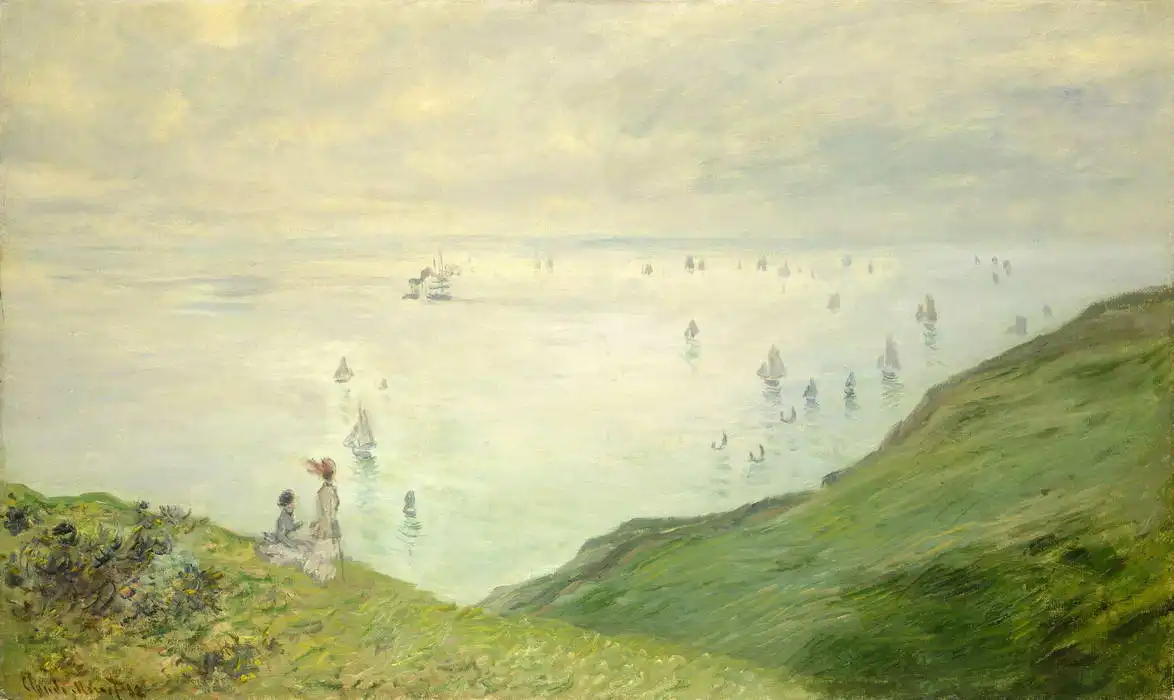 Monet, Claude: Les falaises de Pourville