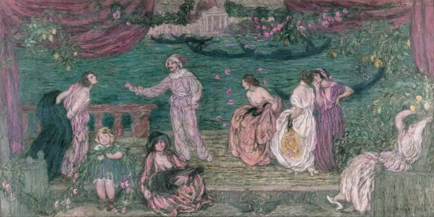 Aman-Jean, Edmond François: Celebration in Venice