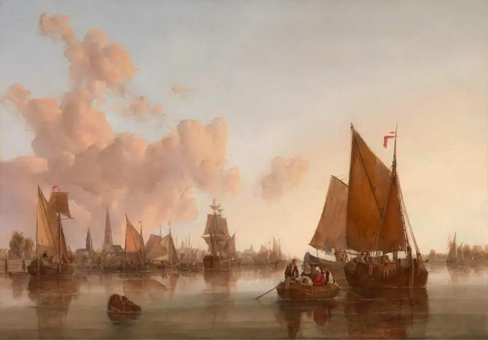 Crome, John Berney: Segelboote und Boote