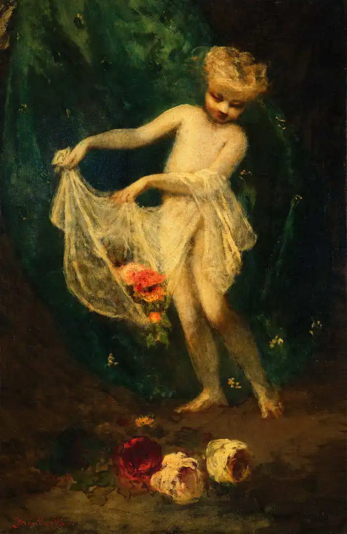 Monticelli, Adolphe: Girl