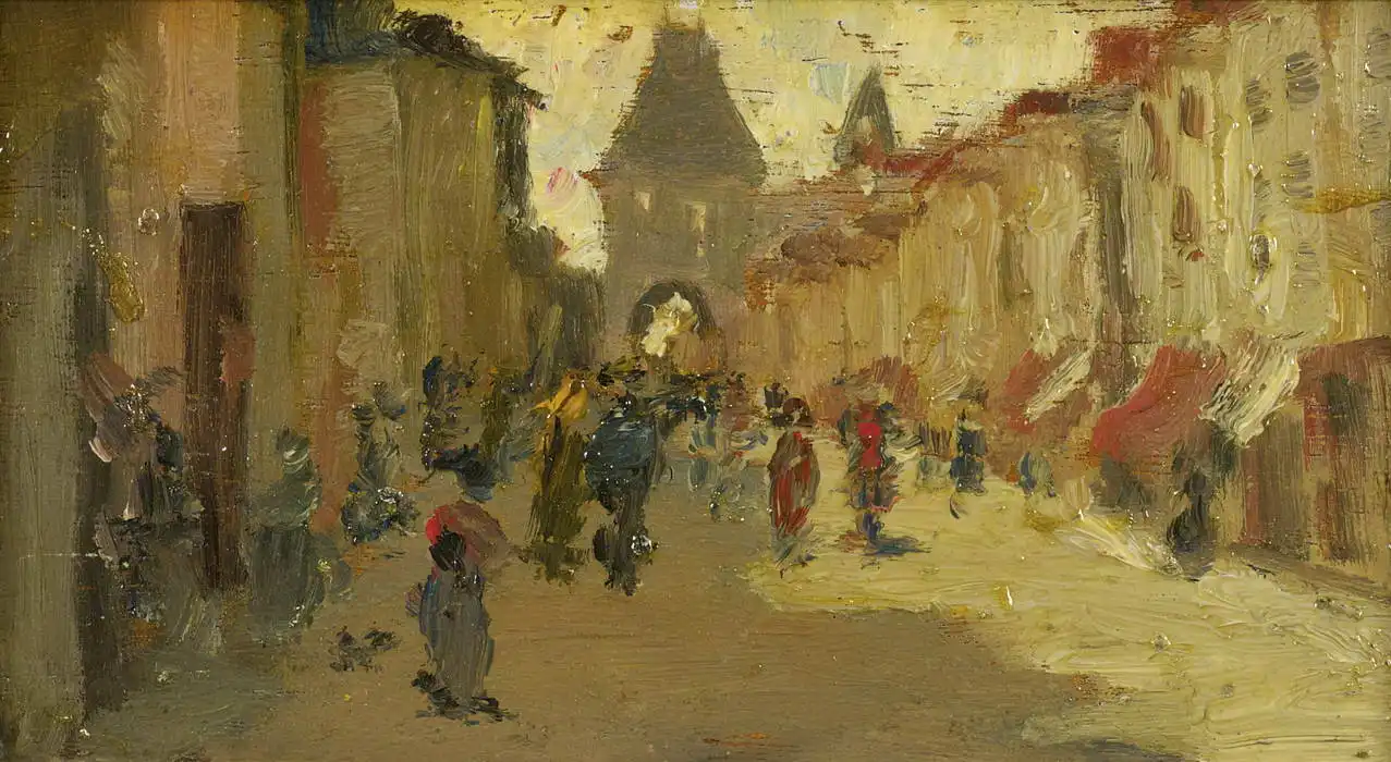 Henri, Robert: Street in Moret