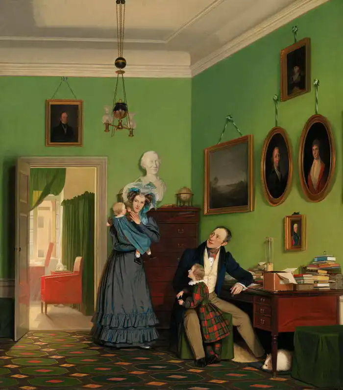 Bendz, Wilhelm Ferdinand: Familie Waagepetersen