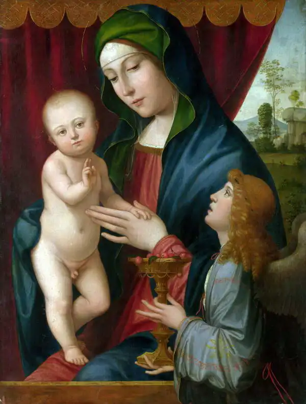 Francia, Francesco: Virgin and Child with an Angel
