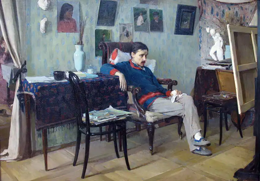 Korin, Alexej Michajlovič: Nemocný umělec
