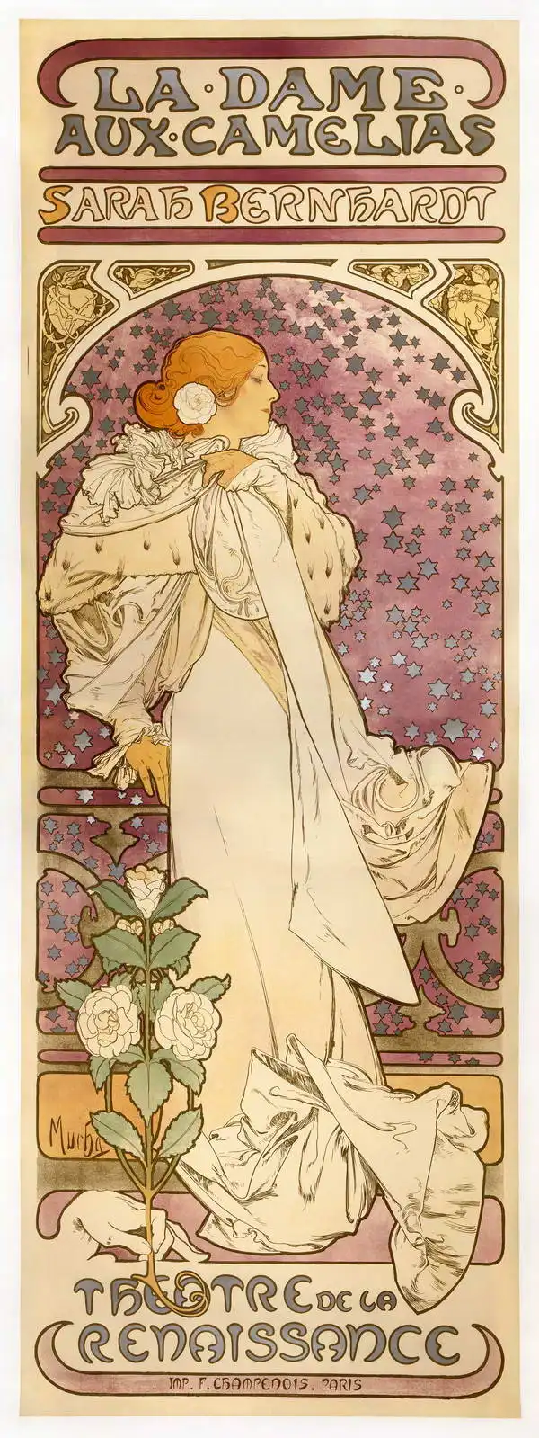Mucha, Alfons: Lady of the Camellias