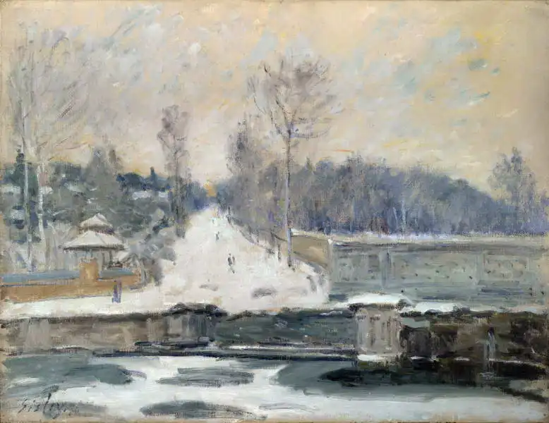 Sisley, Alfred: Pond at Marly le Roi