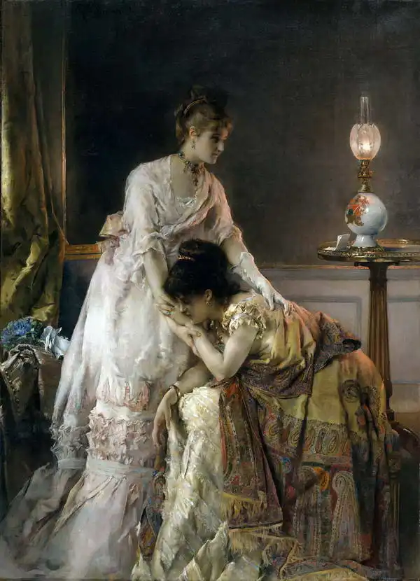 Stevens, Alfred Émile Léopold: After the ball