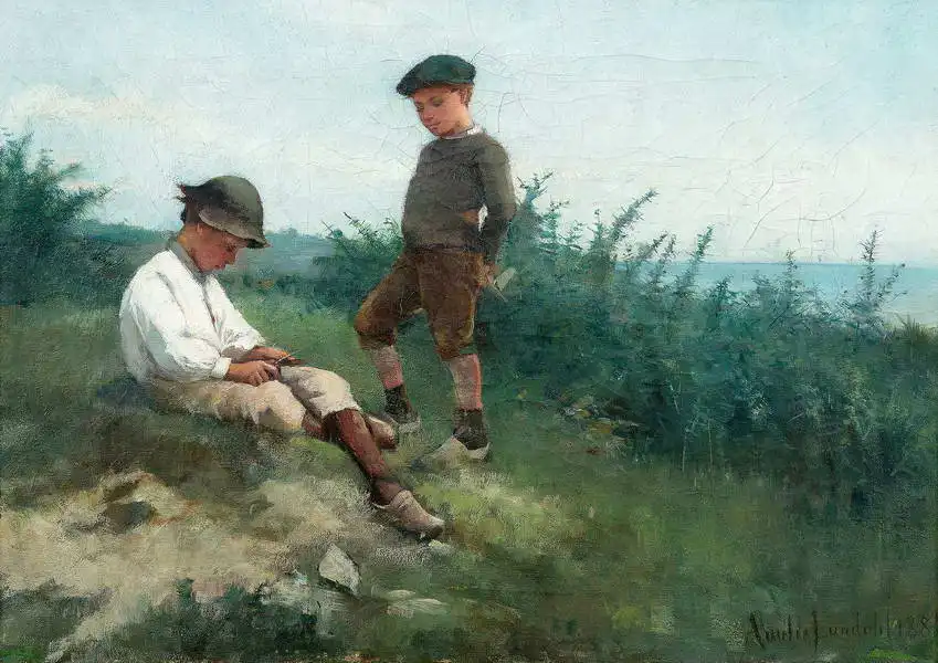 Lundahl, Amelie: The boys on the shore